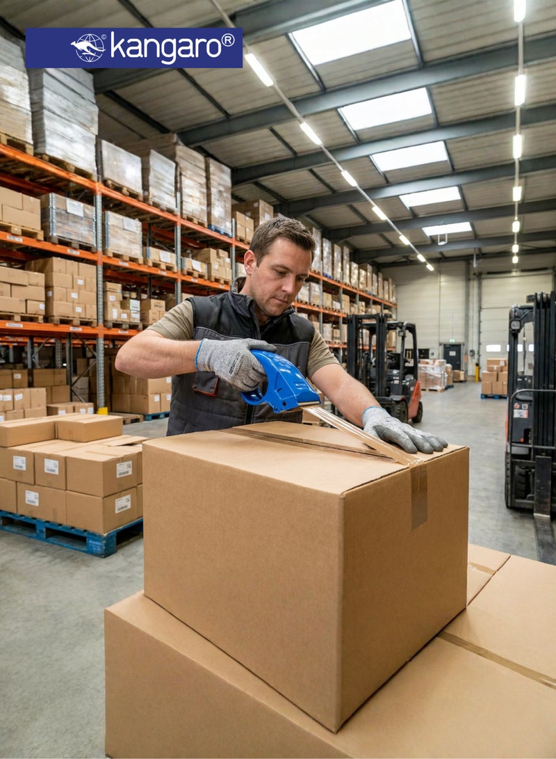 Kangaro Packing Tape Dispenser 50mm, Ergonomic Handheld Tape Cutter - Image 4