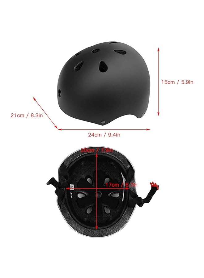 7 In 1 Helmet And Pad Set With Adjustable Knee And Elbow Pads Wrist Guards For Kids - Image 4