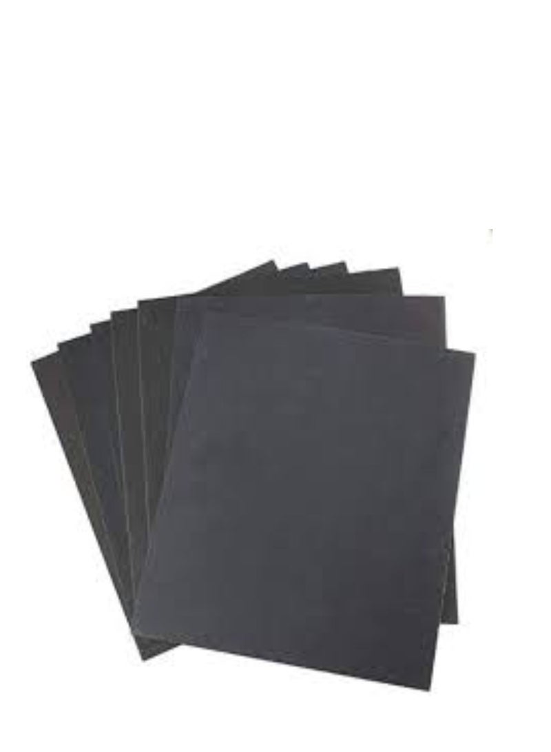 KNP KNP 100 Grit Sandpaper Pack of 10 sandpaper features medium-coarse abrasive particles bonded to a durable backing, ideal for preparing surfaces by removing old finishes  - Image 1