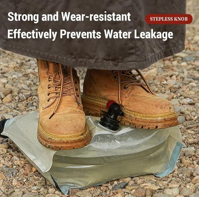 KITSSENTIAL ® 8 Liter Folding Water Storage Bag Pouch for Cycling, Picnic, Outdoor Camping, Road Trip, Traveling Water Carrier Supplies Bag and Container 8L Drinking Water Container Tank (Multicolour) - Image 5