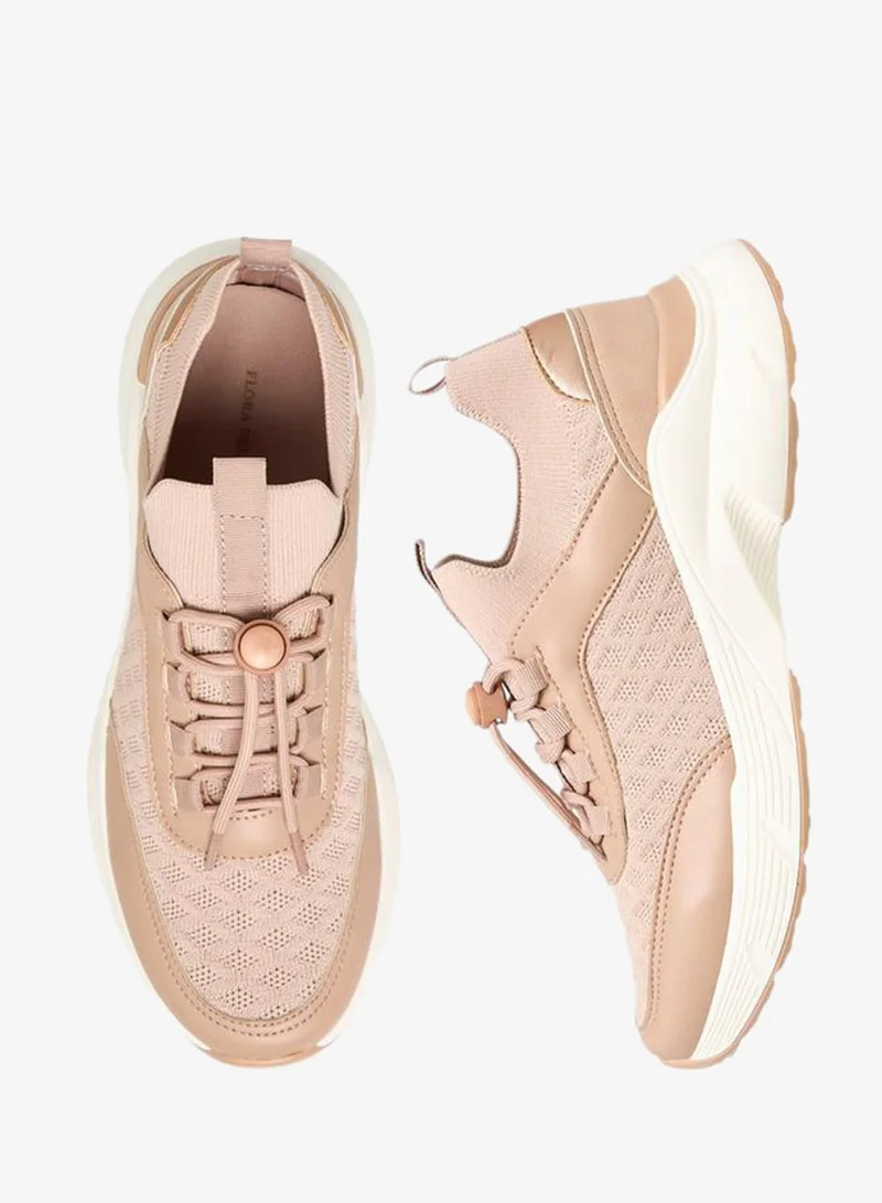 Flora Bella By Shoexpress PINK Flora Bella Women Lace-Up Sneakers for Women | Best Price UAE