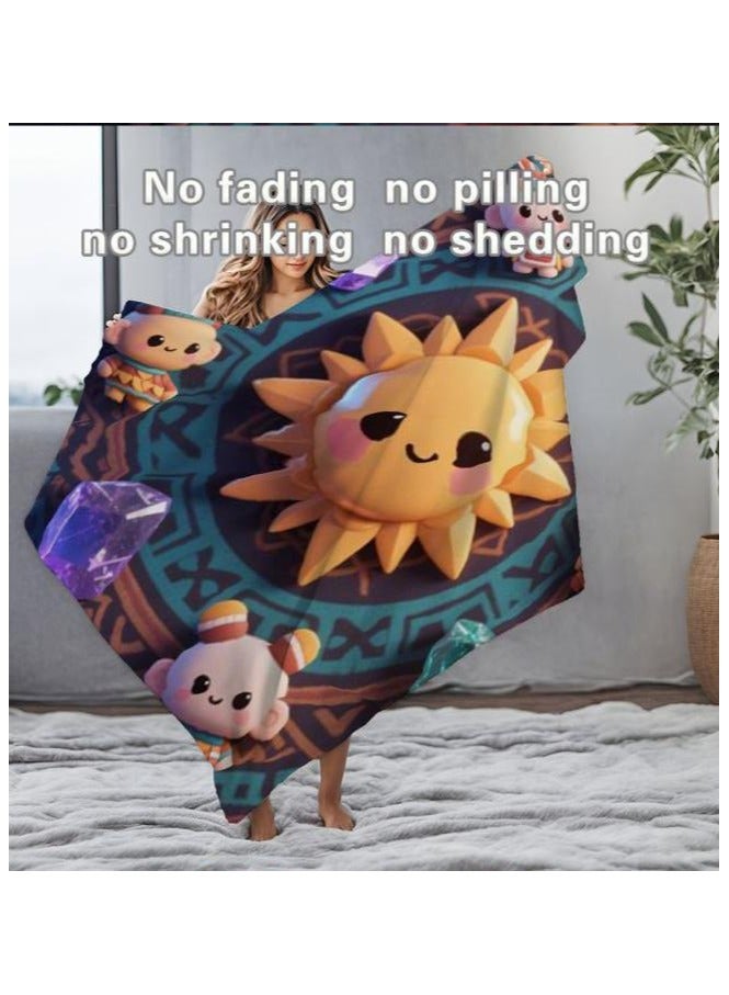 general Children's or student cartoon flannel thin blanket (warm and comfortable, suitable for sleep, games) 100cm*150cm - 626 - Image 4