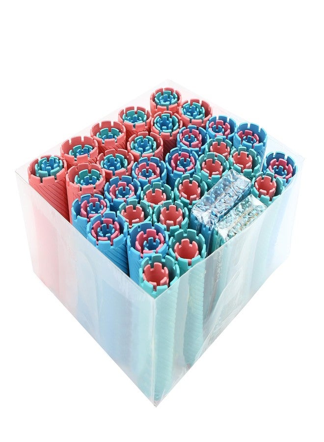 BuleVina 100 Pcs Perm Rods Set for Short & Long Hair, Large Curlers & Rollers for Women and Men, Cold Wave Curling Kit Permanent Bar with Multiple Sizes, Hairdressing Tools for Home Curly, Fluffy, Wavy Style - Image 1