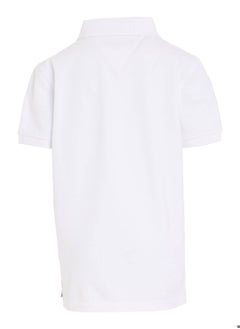 TOMMY HILFIGER Boys' Organic Cotton Polo Shirt, White  - Image 5