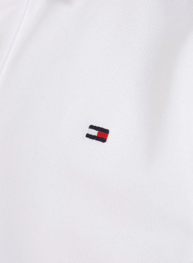 Tommy Hilfiger Bright White Organic Cotton Polo Shirt for Men | Best Price UAE