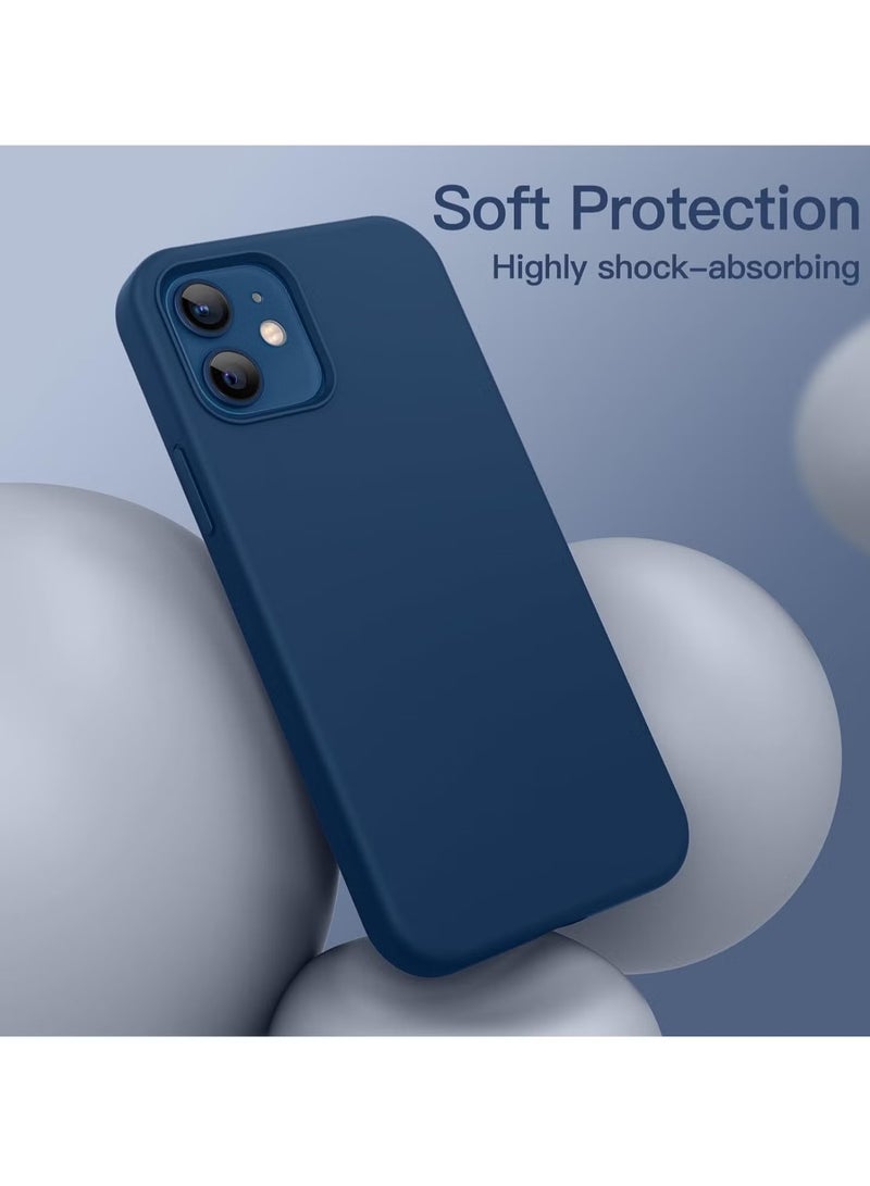 DUSALA iPhone 12 Mini Case, Liquid Silicone Phone Case for iPhone 12 Mini 5.4 Inch, Colorful Silky-Soft Protective Cover (Blue) - Image 4