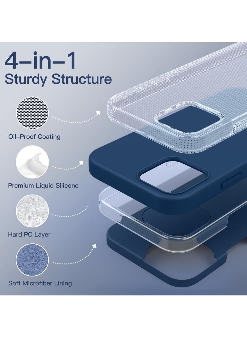 DUSALA iPhone 12 Mini Case, Liquid Silicone Phone Case for iPhone 12 Mini 5.4 Inch, Colorful Silky-Soft Protective Cover (Blue) - Image 5