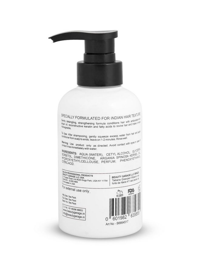 Beauty Garage Keratin Sulfate Free Moisturizing Smooth Daily Conditioner 300Ml Frizz Control Perfect Smooth And Shine To Maintain Your Straight Hair  - Image 2