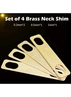 NIBEMINENT 4 Pieces Guitar Neck Shims For Electric Bass Luthier Tools  - Image 4