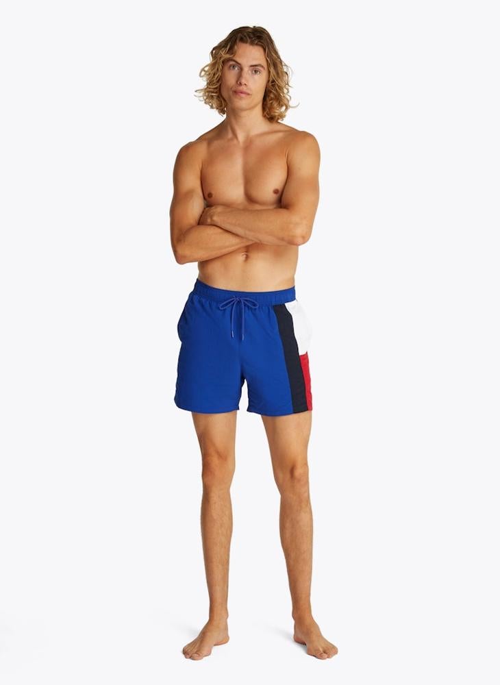 TOMMY HILFIGER Slim Medium Length Drawstring Swim Trunks  - Image 3