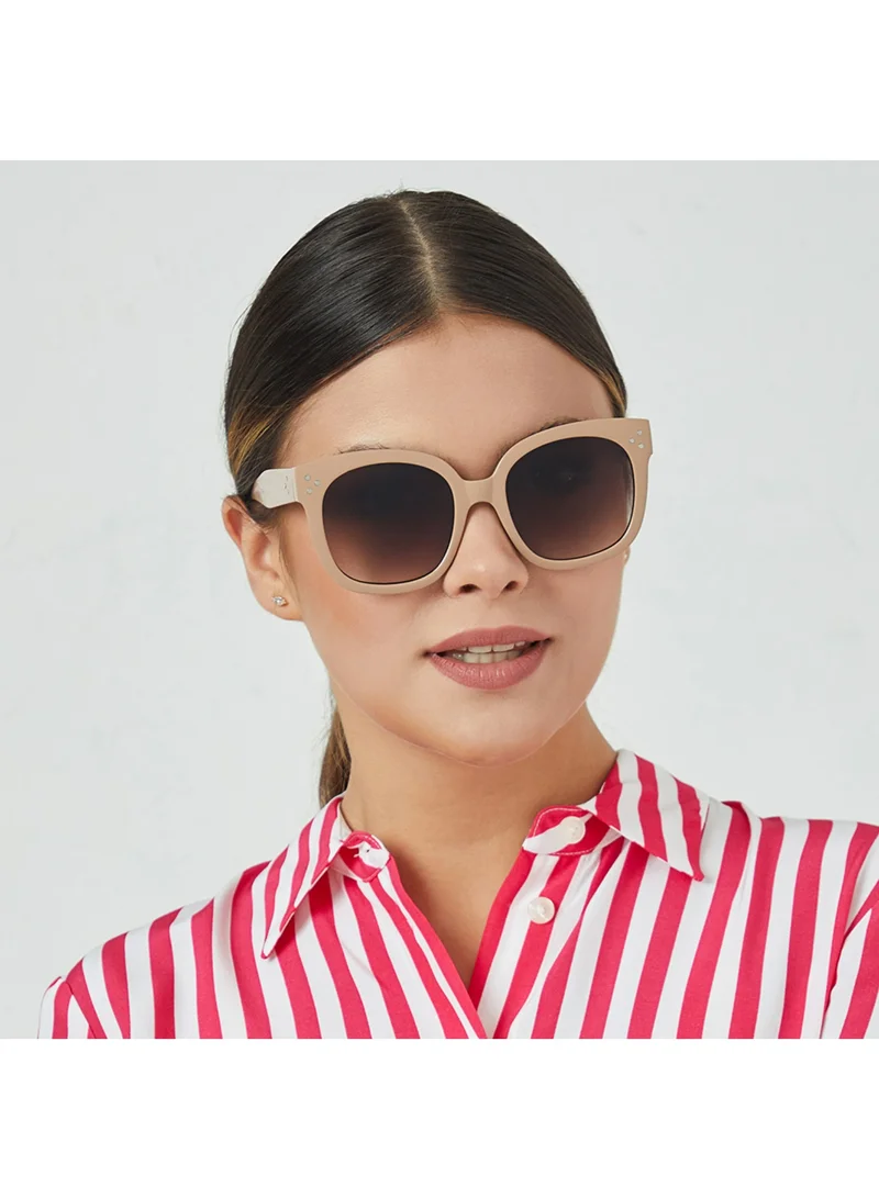 Blackout VEXI Women Pink Sunglasses - Frame Material: Thermoplastic Rubber (TR90)- Frame Color: Pink -Lens Color: Brown - Full Rim