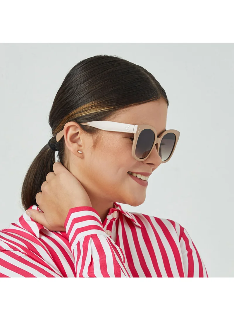 Blackout VEXI Women Pink Sunglasses - Frame Material: Thermoplastic Rubber (TR90)- Frame Color: Pink -Lens Color: Brown - Full Rim