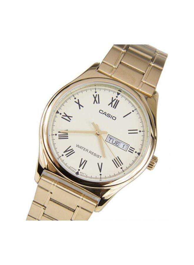 CASIO Women Water Resistant Analog Watch-LTP-V006G-9BUDF - 25 mm - Gold - Image 4