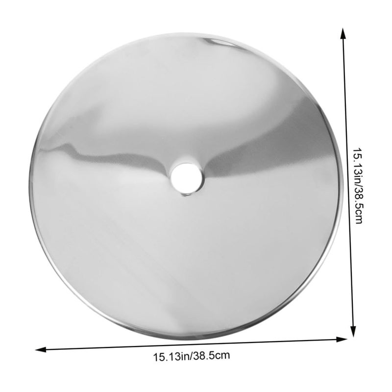 لوحة موزع الحرارة من الفولاذ المقاوم للصدأ غطاء حلقة موقد الحث 38.5 × 38.5 × 0.5 سم - Image 3