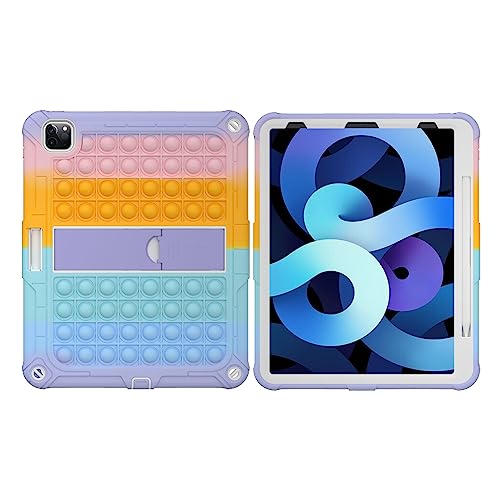 XZC iPad Pro 12.9 Case 2022/2021/2020/2018 Heavy Duty Shockproof Cover for 12.9 Inch 6th/5th/4th/3rd Gen (Rainbow 2) - Image 2
