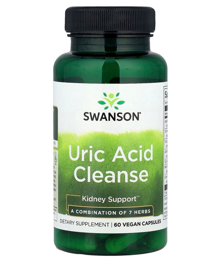 SWANSON تنظيف حمض اليوريك 60 كبسولة نباتية
