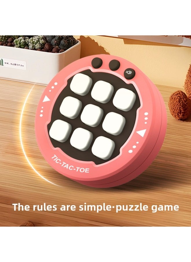 Generic - Triple Tac Tac Game Game Machine Children's Interactive Desktop Game Thinking Training New-Colour:Tic Tac Toe  English Color Box - Image 1