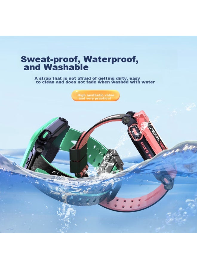 Ten Flashes Shan Xiaotiancai Watch Strap Q2a/z8/z7/z6/z5pro/z5/z3/y01a/y03/y05/z1s/q1a/children's Smarch Accessories Nebula Pink - Image 3