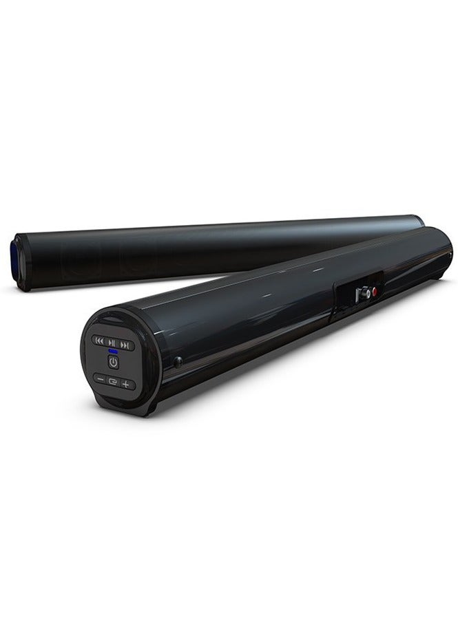 Beauenty Long Bluetooth Speaker with Metal Cylindrical Remote Control for Home Theater Echo Wall Sound System - Image 2