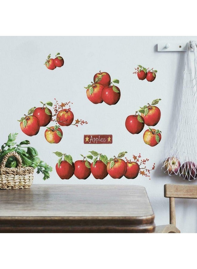 RoomMates Rmk1570Scs Rustic Country Apples Peel And Stick Wall Decals - Image 1