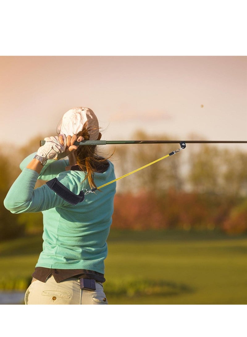 SYOSI Golf Swing Trainer, Elastic Rope Golf Trainer Helper, Portable Adjustable Golf Training Equipment, Golf Training Aid to Improve Hinge, Forearm Rotation, Shoulder Turn - Image 3