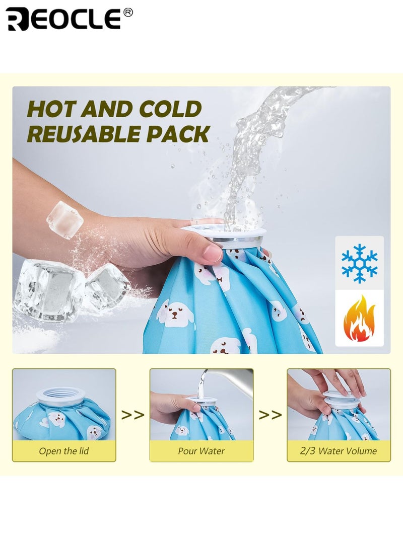 ريوكل 2 قطعة قابلة لإعادة الاستخدام تصميم الفراولة حزمة العلاج الساخن والبارد حزمة جل الثلج وحقيبة ضغط دافئة للإصابات وتخفيف الآلام واسترخاء العضلات للاستخدام المنزلي والمكتبي - Image 3