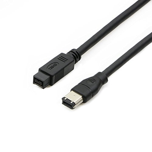 PASOW FireWire 800 to 400 9 to 6 pin Cable (9pin 6pin) 6FT, IEEE 1394 Firewire 800 9-pin/6-pin Cable 6 Feet(9 pin to 6 pin) - Image 1