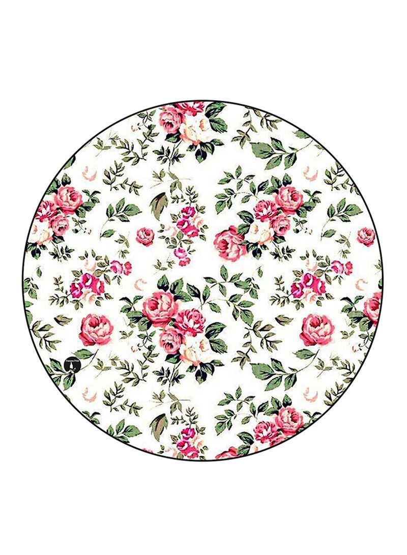 Flowers Printed Mouse Pad Multicolour