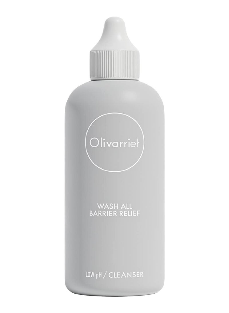 Olivarrier Wash all barrier relief 6.76fl.oz / 200ml Certified Organic low ph cleanser for sensitive, itchy, dry skin. Super moist, Deep clean, Vegan, No irritation, Healthy skin barrier  - Image 1