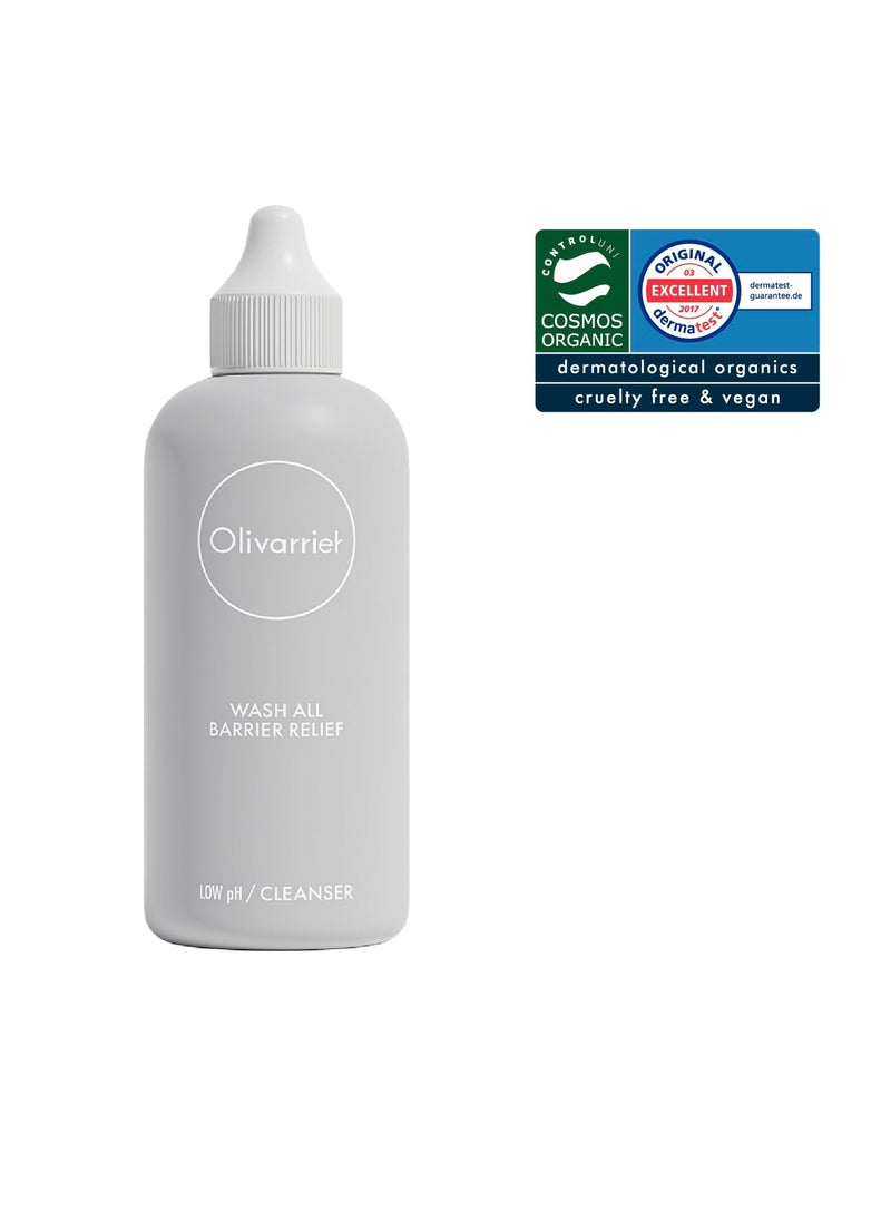 Olivarrier Wash all barrier relief 6.76fl.oz / 200ml Certified Organic low ph cleanser for sensitive, itchy, dry skin. Super moist, Deep clean, Vegan, No irritation, Healthy skin barrier  - Image 3
