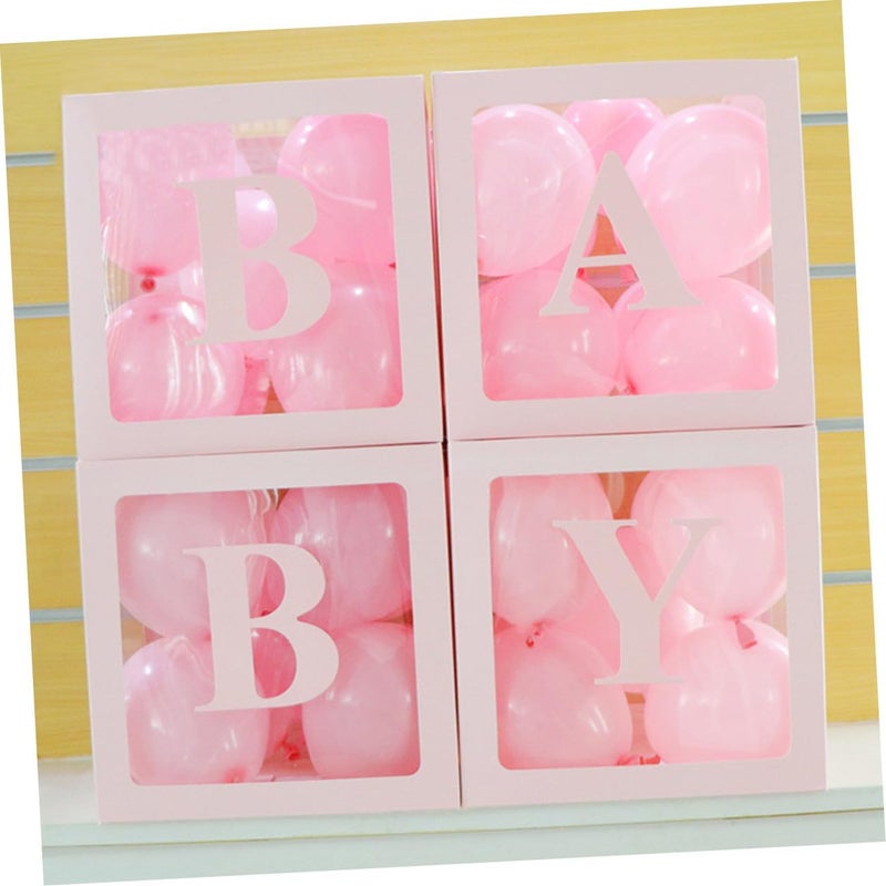 Tofficu 4 Pack Clear Balloon Boxes For Birthday Wedding Shower Party Decorations - Image 4