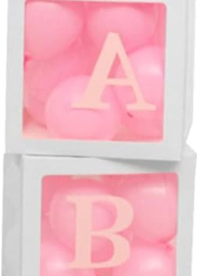 Tofficu 4 Pack Clear Balloon Boxes For Birthday Wedding Shower Party Decorations - Image 1