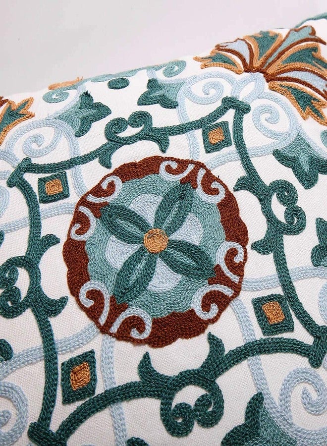 Oneslong Onelsong Decorative Pillow Covers for Couch Living Room 18x18 inches Set of 2 Embroidery Square Boho Throw Pillows Cover for Sofa Chair Bed - Image 3