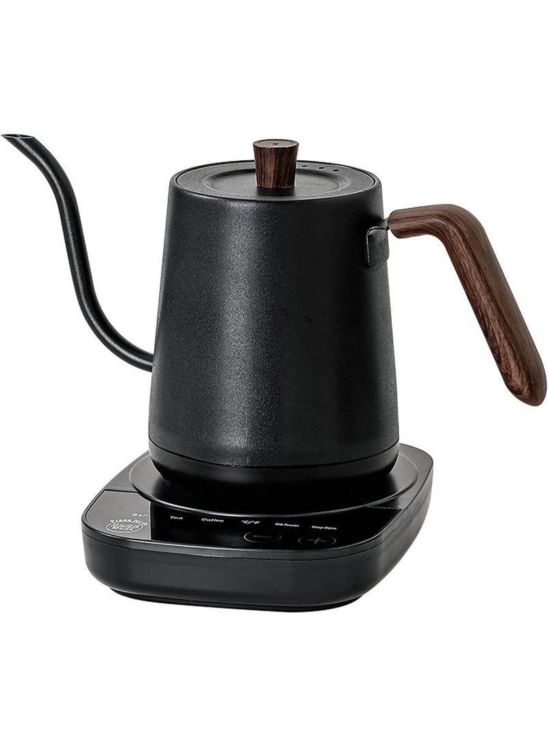 Electric Gooseneck Kettle with Temperature Control for Pour Over Coffee and Tea 304 Stainless Steel Kettle Pot Automatic Temperature 0.8L - Image 2