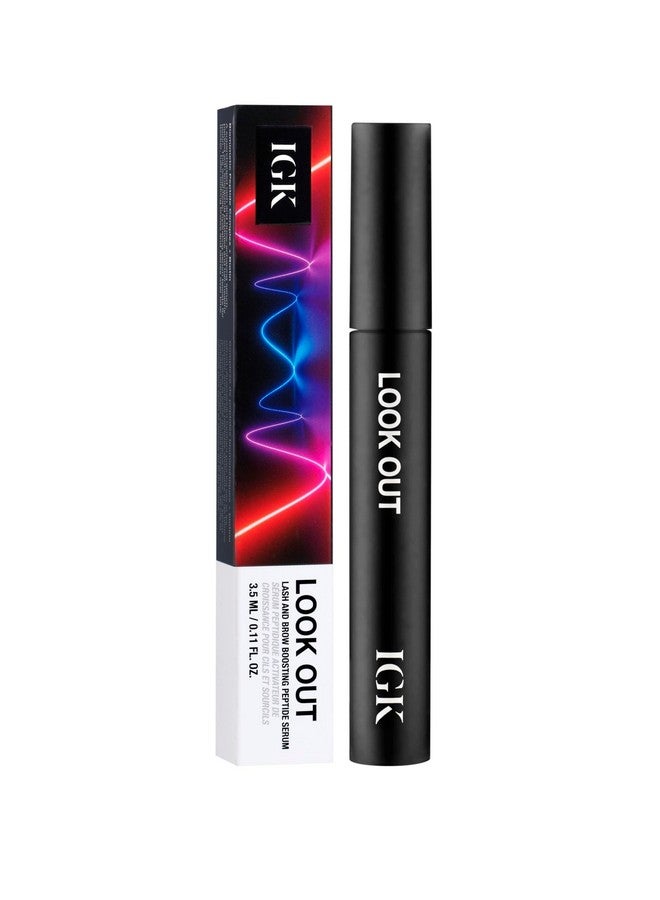 iGK سيروم تعزيز الرموش والحواجب ببتيد لوك آوت يزيد من السمك + الامتلاء + الكثافة للحواجب والرموش معتمد من أطباء الجلدية + أطباء العيون نباتي + خالي من التجارب على الحيوانات 0.11 أونصة سائلة - Image 1