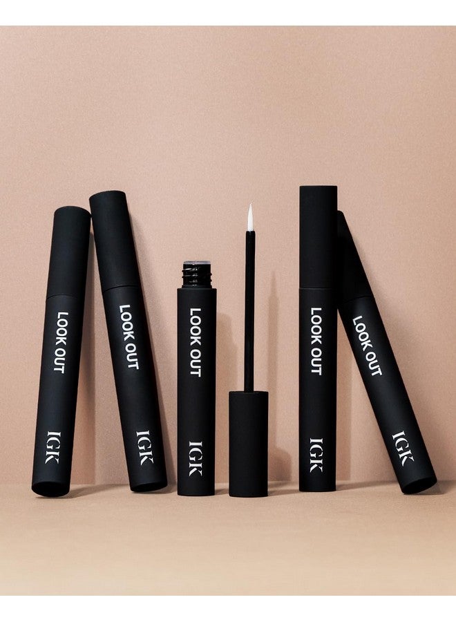 iGK سيروم تعزيز الرموش والحواجب ببتيد لوك آوت يزيد من السمك + الامتلاء + الكثافة للحواجب والرموش معتمد من أطباء الجلدية + أطباء العيون نباتي + خالي من التجارب على الحيوانات 0.11 أونصة سائلة - Image 3