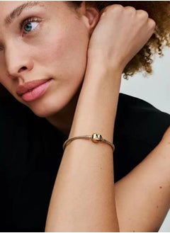 Pandora Violet Pandora Moments Classic Women's 14K Copper Silver Alloy Snake Chain Bracelet 563050C00  - Image 2