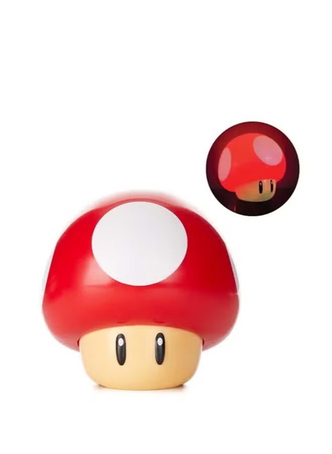 Ailily Mushroom Night Light - Super Mario Inspired LED Lamp for Ramadan & Eid Decor, Kids Room & Gifts | Rechargeable,  Safe for Children - Image 1