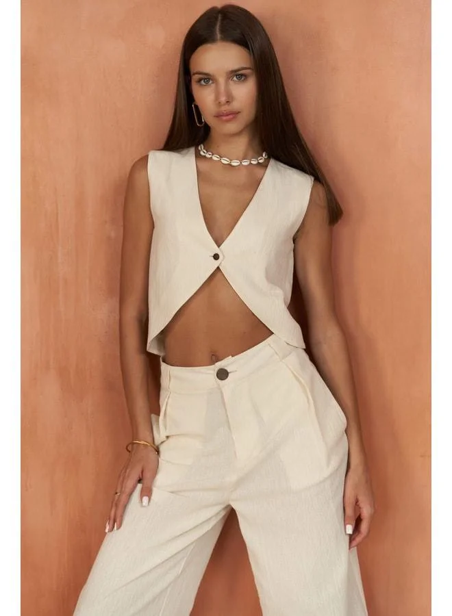 Montana Natural Vest and Trousers Set.