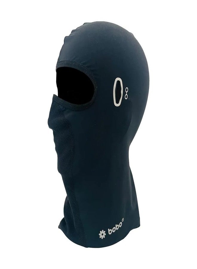 BOBO BC1 Premium Performance Balaclava, Ice Silk Fabric, SPF 50+ UV Protection, Breathable Mesh, Eyeglass Compatible, Black