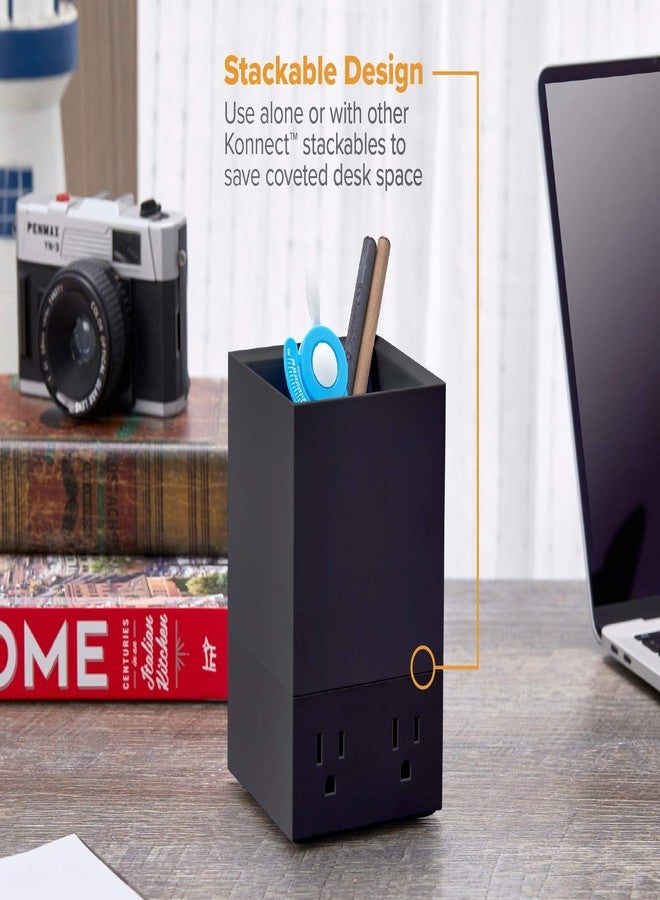 بوستيتش منظم أقلام مكتبي Bostitch Office Konnect، حامل أقلام، أسود - Image 4