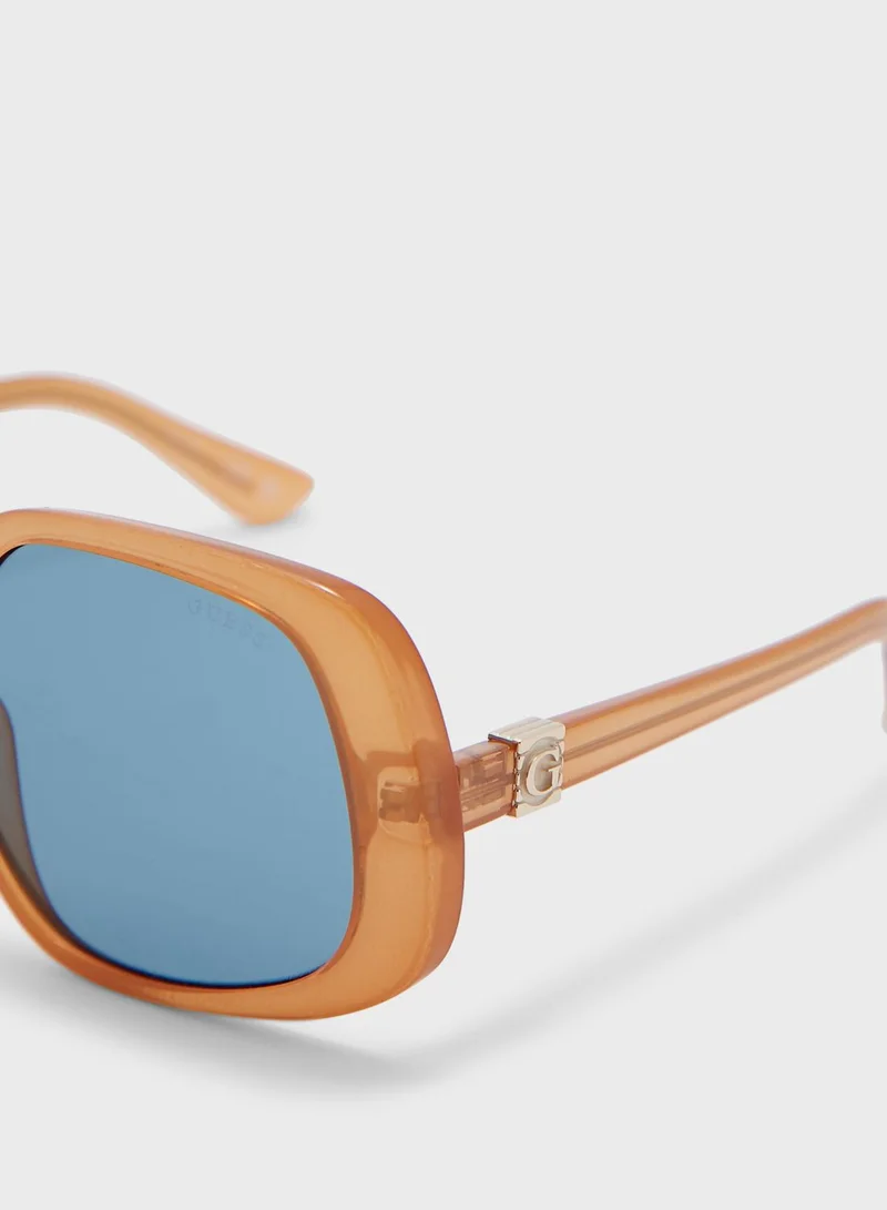 GUESS Injected Oversized Sunglasses