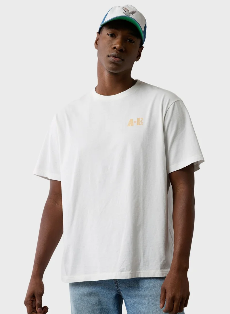 American Eagle Graphic Crew Neck T-Shirt