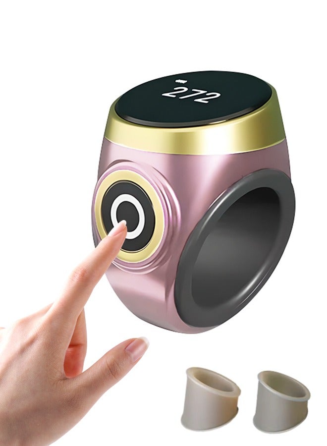 خاتم الذكر الذكي، عداد رقمي إلكتروني، تذكير بأوقات الصلاة، مقاوم للماء، مقاس 2 مم، 20 مم، 18 مم - Image 1