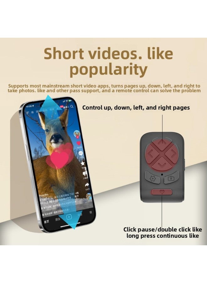 Ring Bluetooth Ring Remote Control Phablet Camera Control Self-timer Page Turning Smart Video Remote Control-Color:Ring White (color Box + Manual + Data Cable)  - Image 2