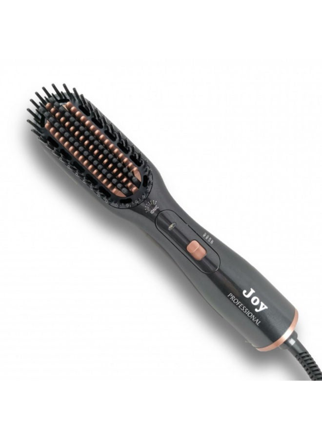 NIBEMINENT 3-In-1 Professional Hair Styling Brush Black/Rose Gold - Image 1