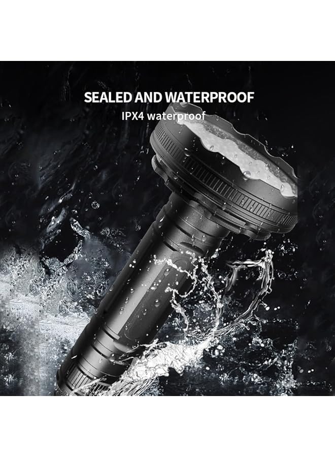 X spring UV Flashlight Black Light 128 LED UV Blacklight Flashlight Handheld UV Flashlights with Lanyard UV Light Flashlight for Bed Bugs Scorpions Hunting Dry Stains Dog and Cat (Black) - Image 3