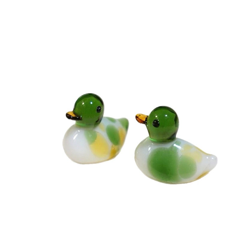 Handmade Glass Duck Ornament - Image 5