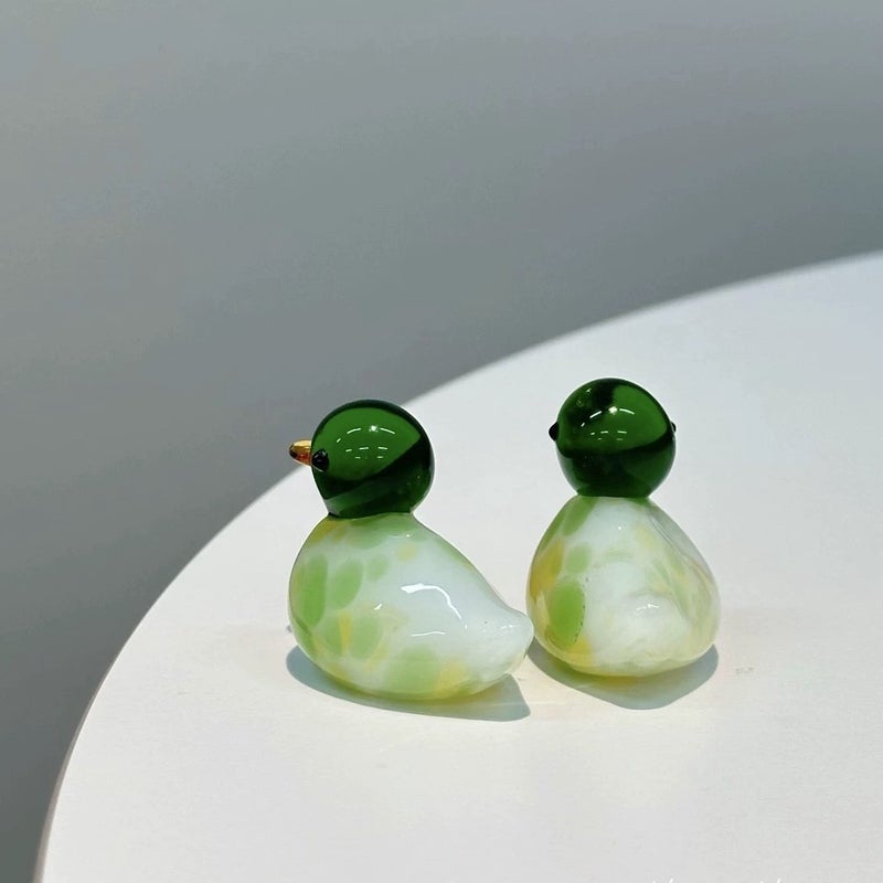 Handmade Glass Duck Ornament - Image 2