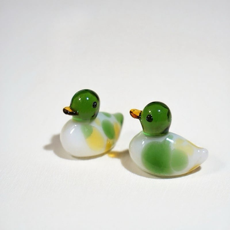 Handmade Glass Duck Ornament - Image 1